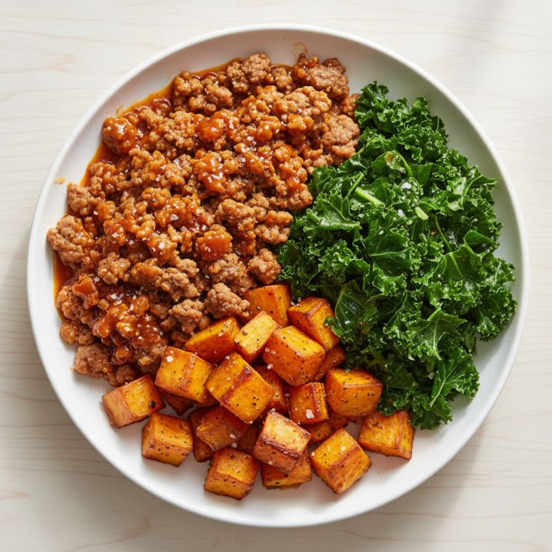 Crispy Hot Honey Beef & Sweet Potato Bowl