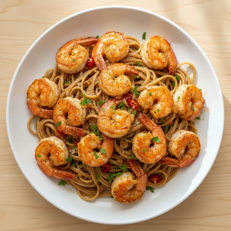 Spicy Calabrian Chili Shrimp Linguine
