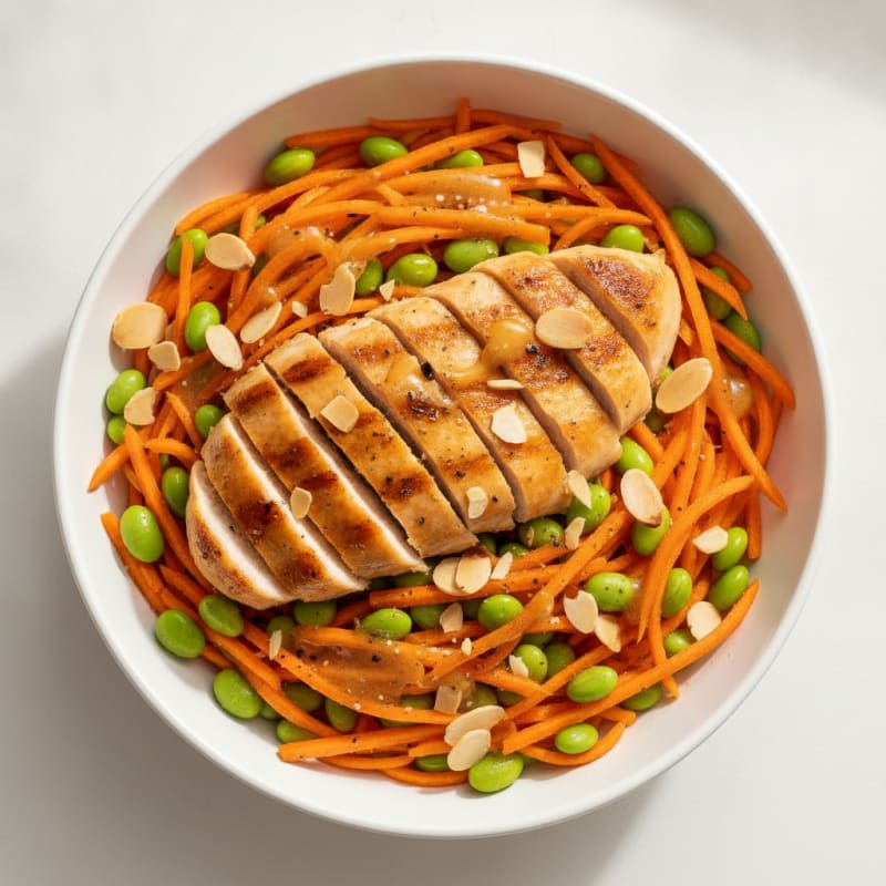Carrot and Ginger Slaw with Honey-Lime Dressing