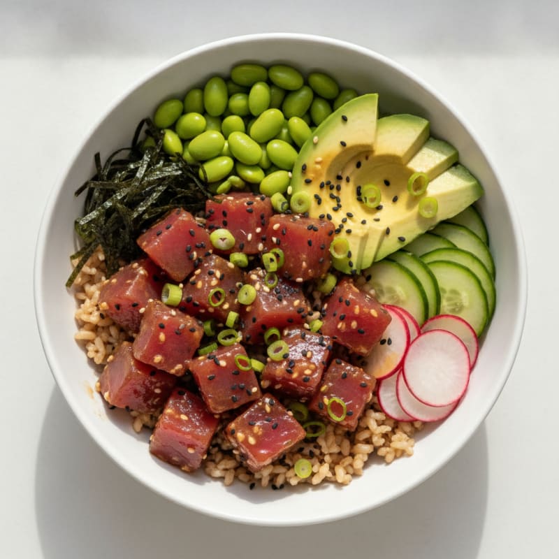 Hawaiian Ahi Tuna Poke Bowl