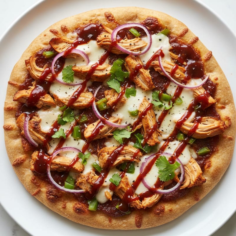 Smoky BBQ Chicken Flatbread Pizza