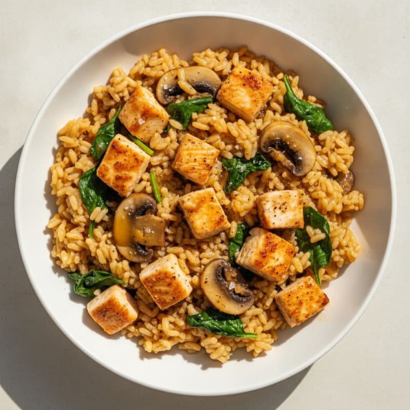 Savory Bone Broth Brown Rice