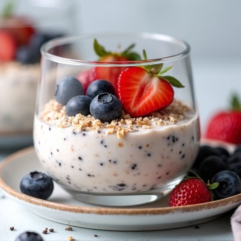 Protein-Packed Vanilla Berry Overnight Oats