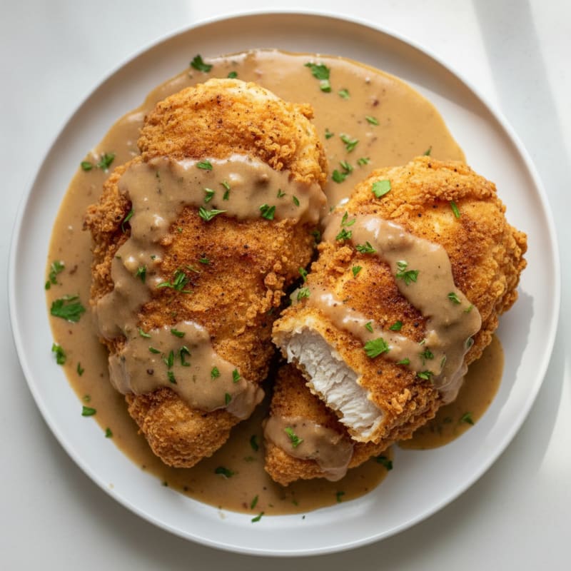 Buttermilk Fried Chicken with Creamy Gravy
