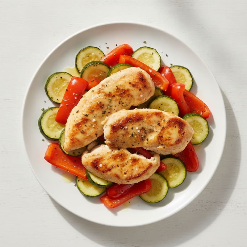 Lemon Herb Roasted Chicken and Veggies