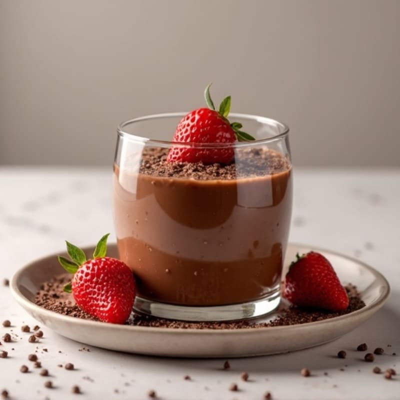 Chocolate Protein Pudding with Chia Seeds
