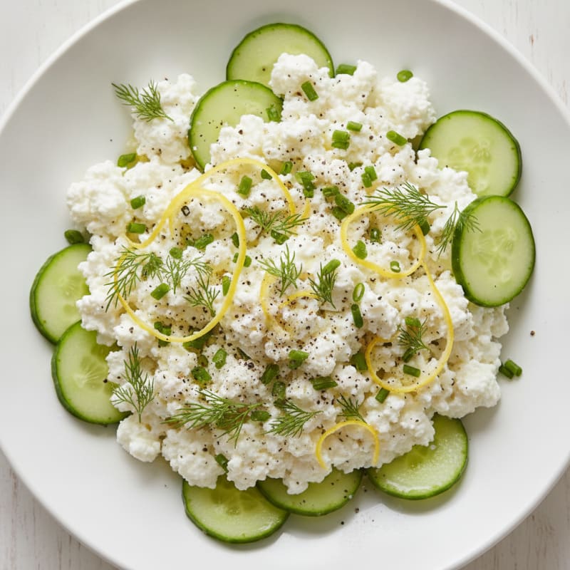 Lemon-Herb Cottage Cheese Bowl