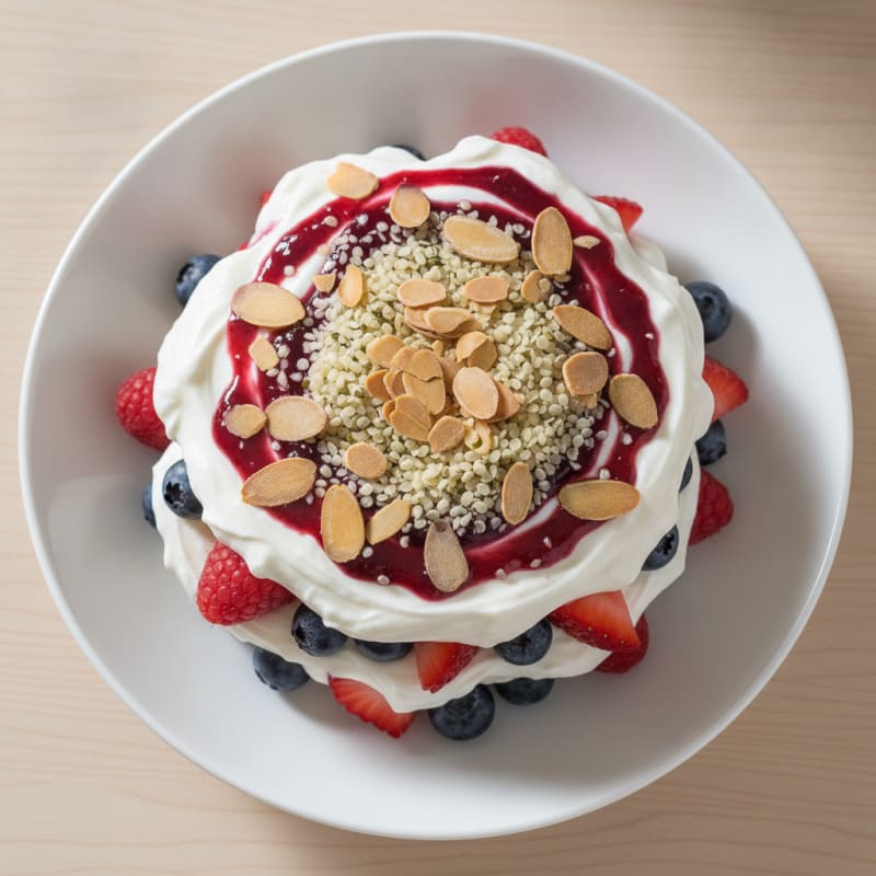 Creamy Greek Yogurt Protein Parfait with Berries