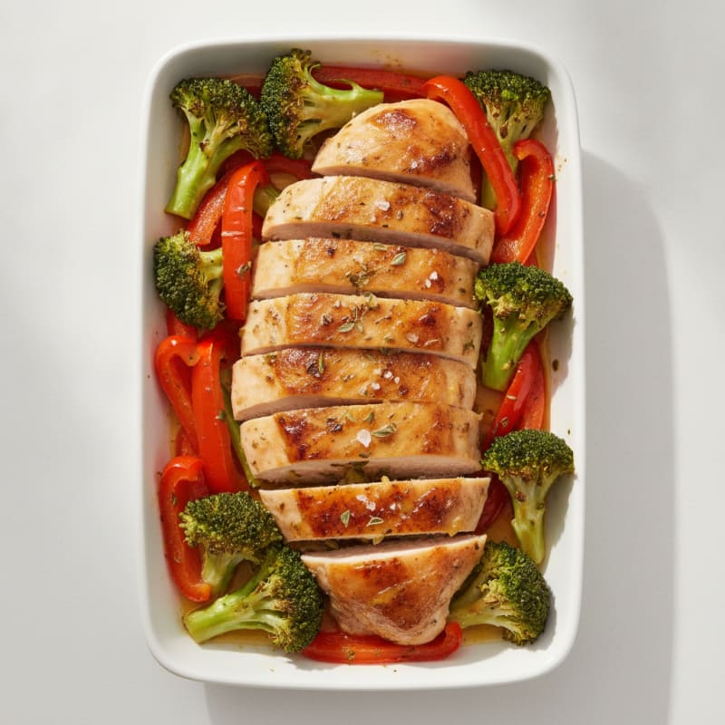 Lemon Herb Roasted Chicken and Veggies