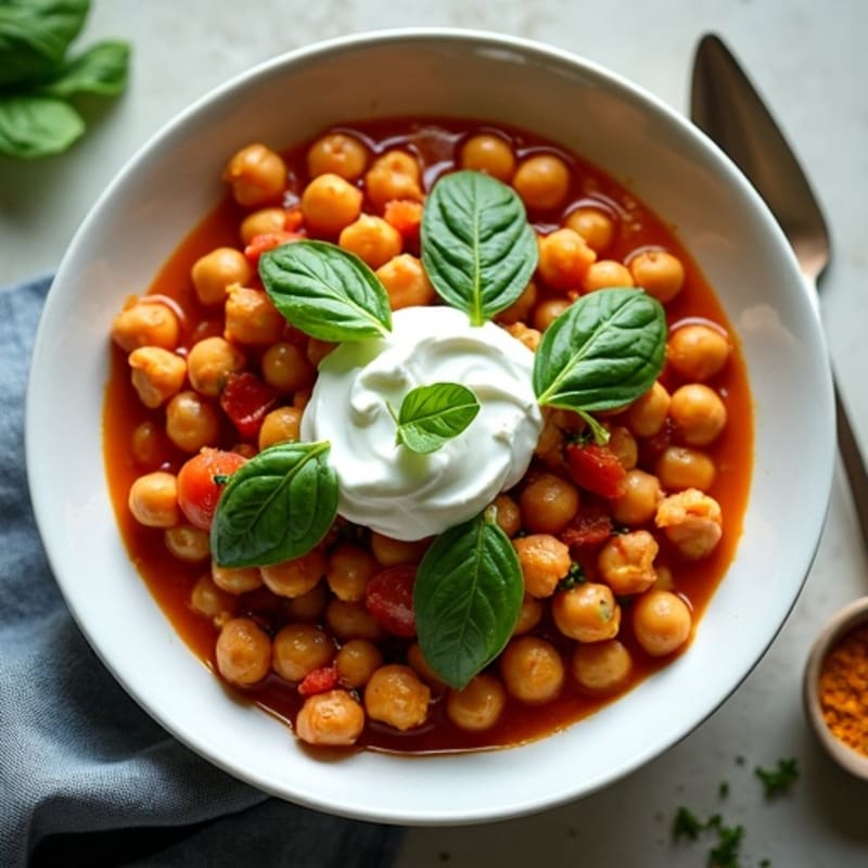 Hearty Spiced Chickpea and Tomato Masala