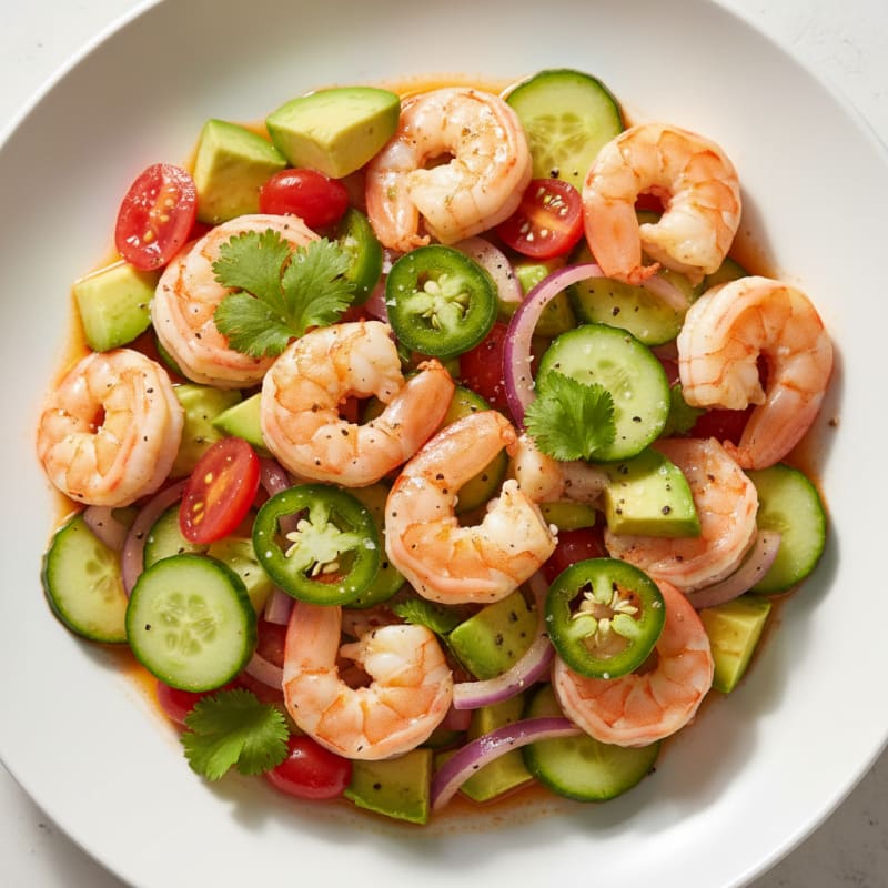 Zesty Chili-Lime Shrimp Ceviche with Avocado