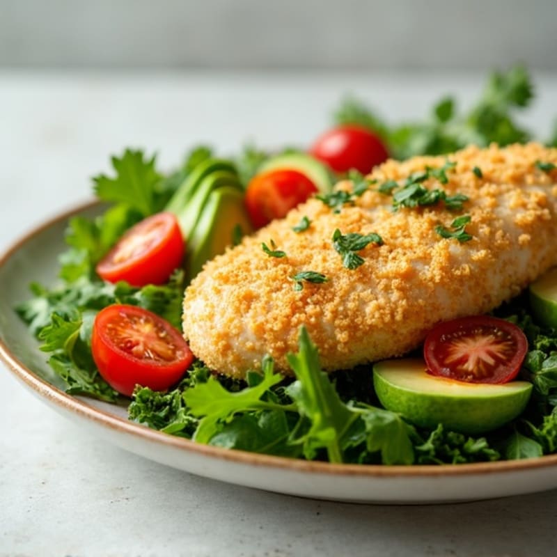 Crispy Chicken Cobb with Fresh Herbs