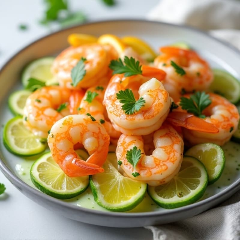 Fresh Citrus Marinated Shrimp with Creamy Avocado