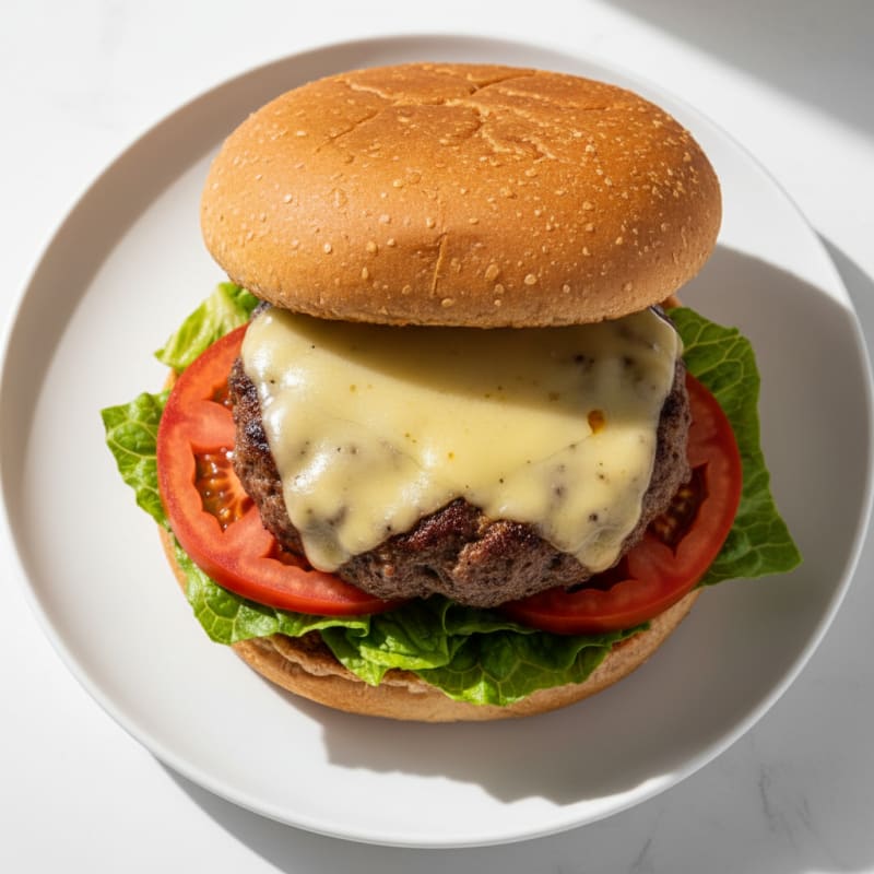 Classic Beef Burger with Cheddar