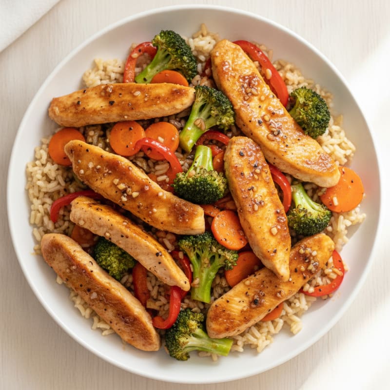 Teriyaki Chicken Stir-Fry with Vegetables