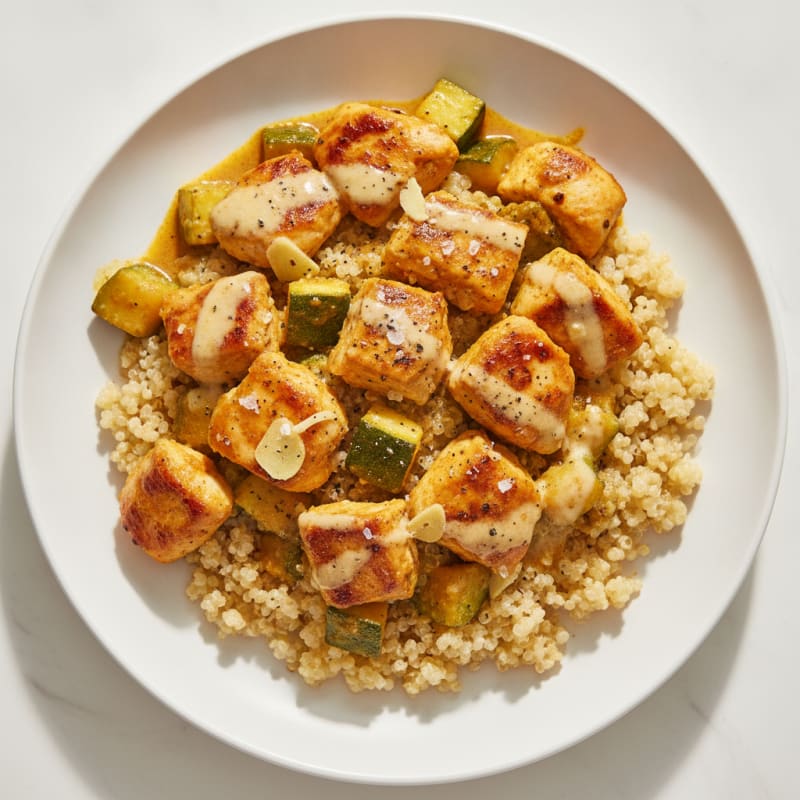Curried Chicken and Quinoa with Zucchini