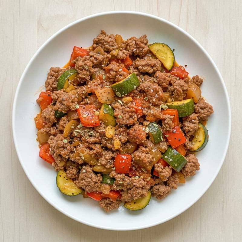 Ground Beef and Vegetable Skillet