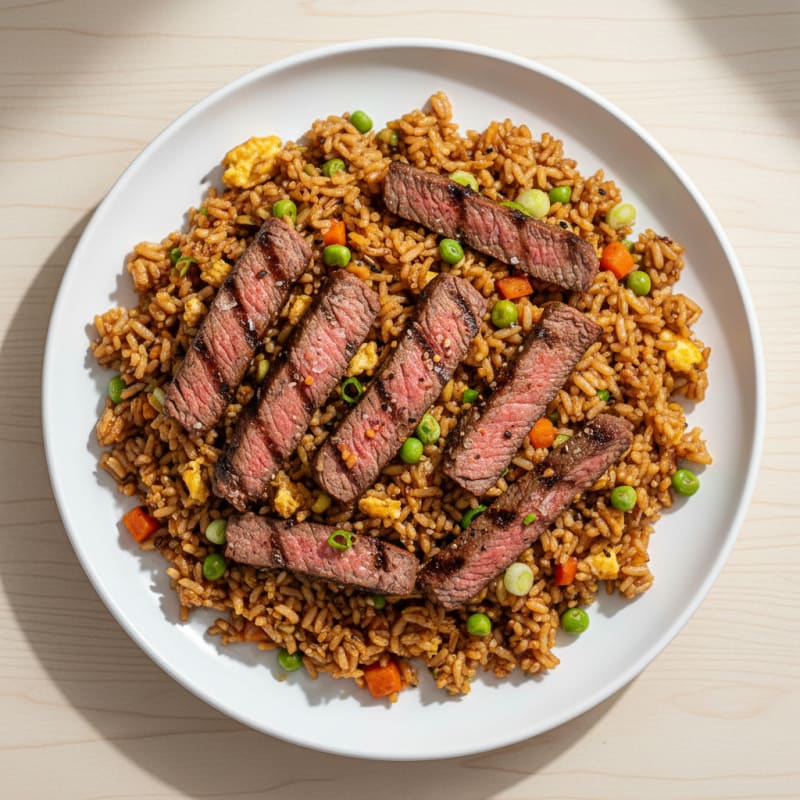 Smoky Grilled Steak Fried Rice