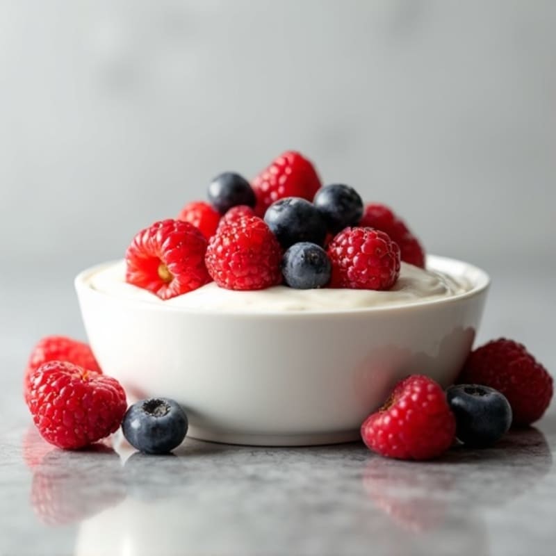 Silky Protein Yogurt with Fresh Berries