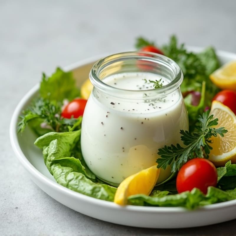 Healthy Creamy Nonfat Greek Yogurt Ranch Dressing