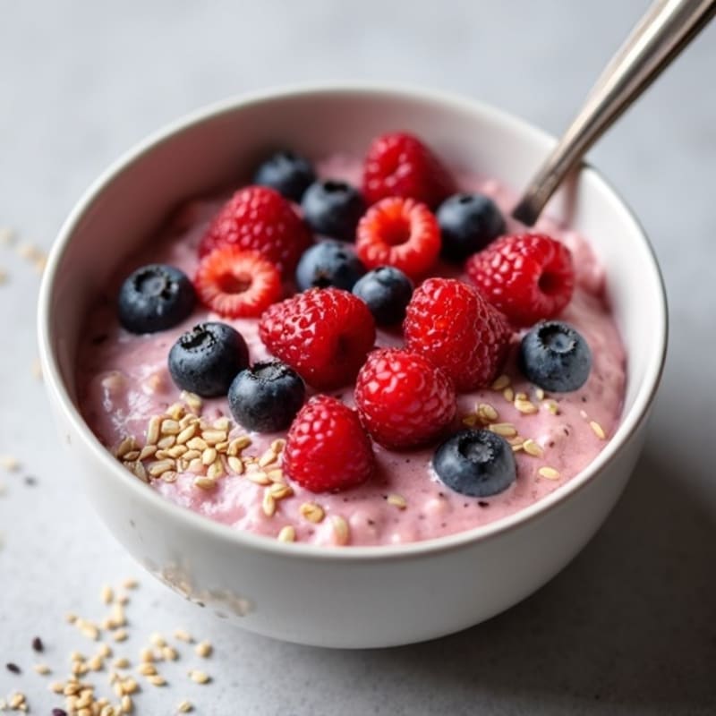 Protein-Packed Vanilla Berry Overnight Oats