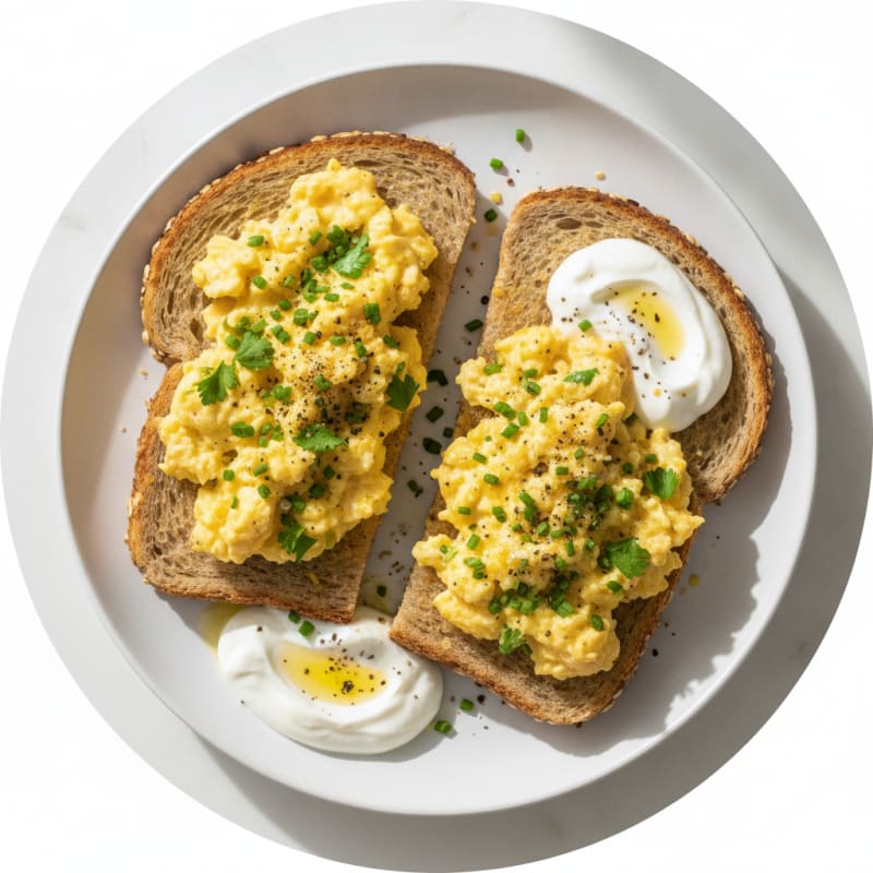 Savory Herb and Nutritional Yeast Egg Toast