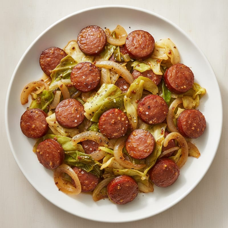 Smoked Sausage and Cabbage Skillet