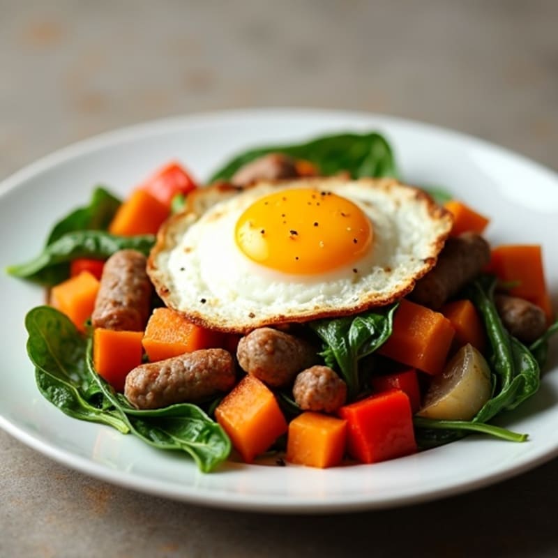 Power-Packed Sweet Potato Hash with Turkey Sausage