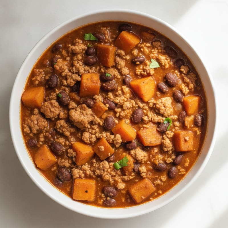 Sweet Potato and Black Bean Chili