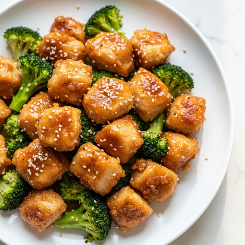 Crispy Honey-Garlic Boneless Chicken Bites