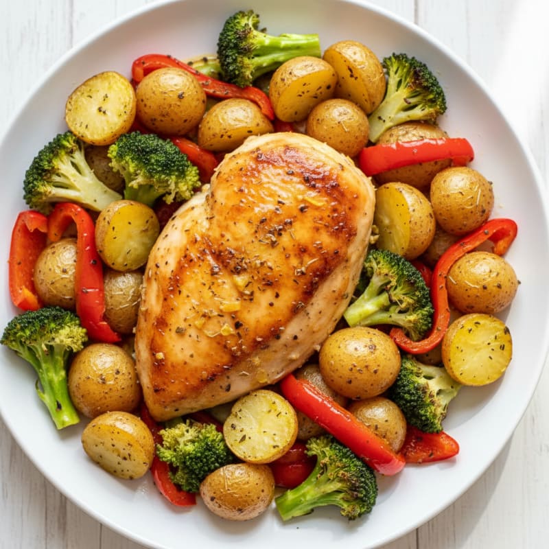 Lemon Herb Roasted Chicken and Vegetables