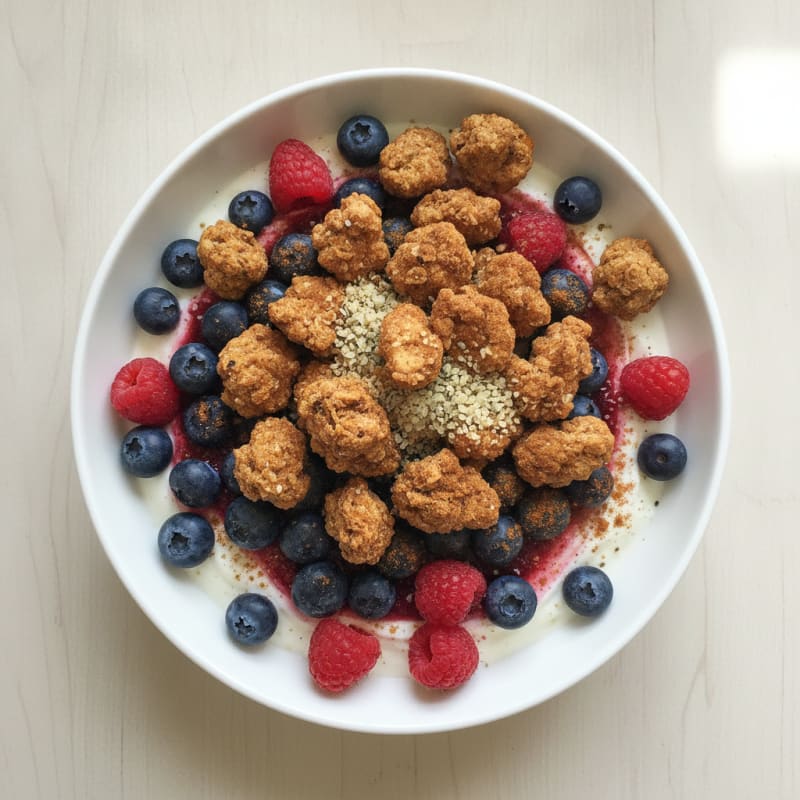 Vanilla Yogurt with Berries and Granola