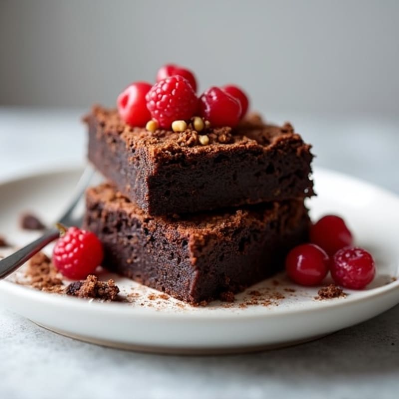 Protein-Rich Dark Chocolate Black Bean Brownies