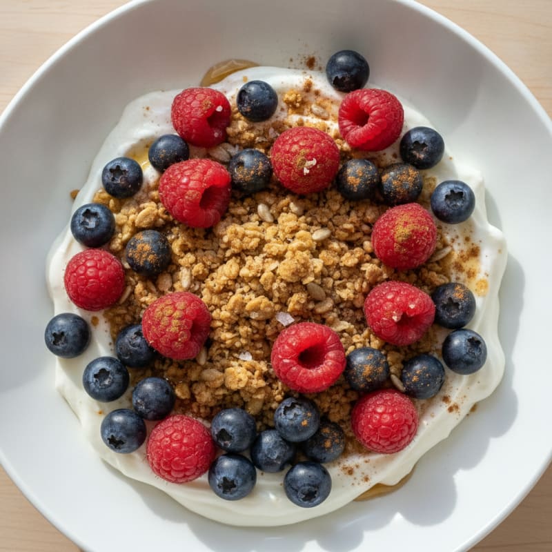 High-Protein Berry Crunch Parfait