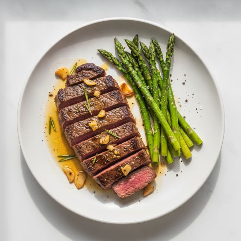 Pan-Seared Steak with Garlic Butter