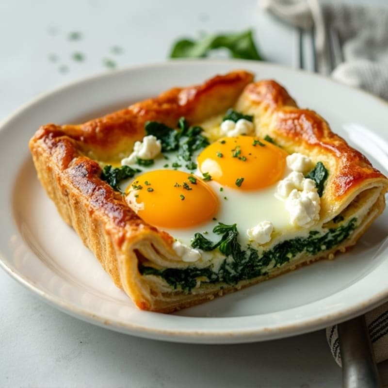 Crispy Spinach Feta Phyllo Pie