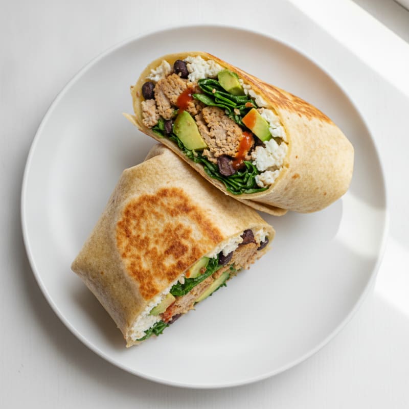 Savory Scrambled Egg Breakfast Burrito