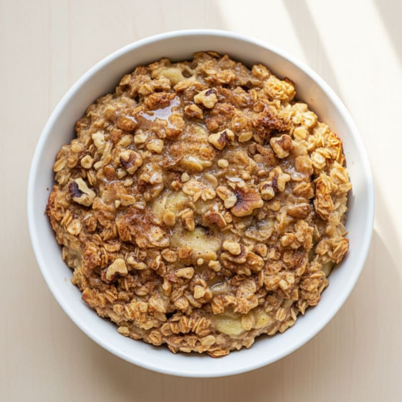 Baked Banana Nut Oatmeal