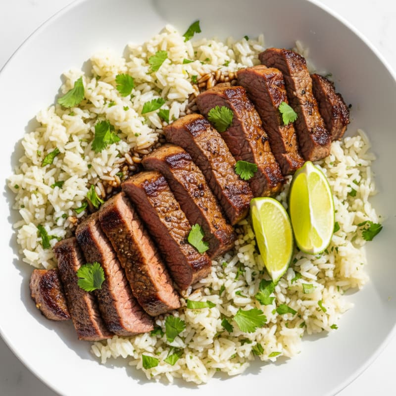 Carne Asada with Cilantro-Lime Rice