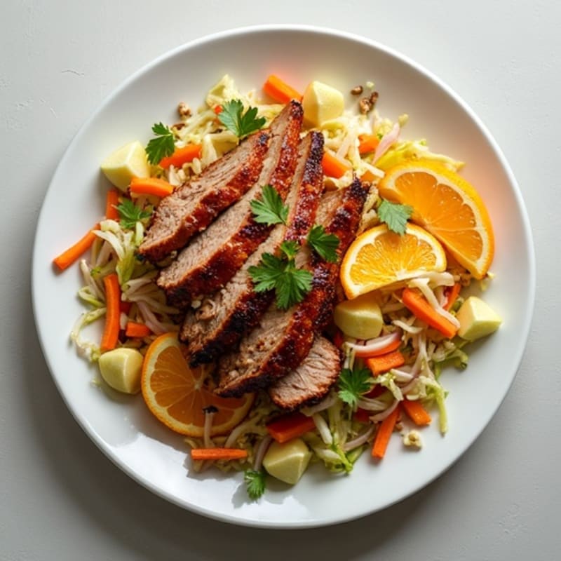 Citrus-Garlic Pulled Pork with Fresh Slaw