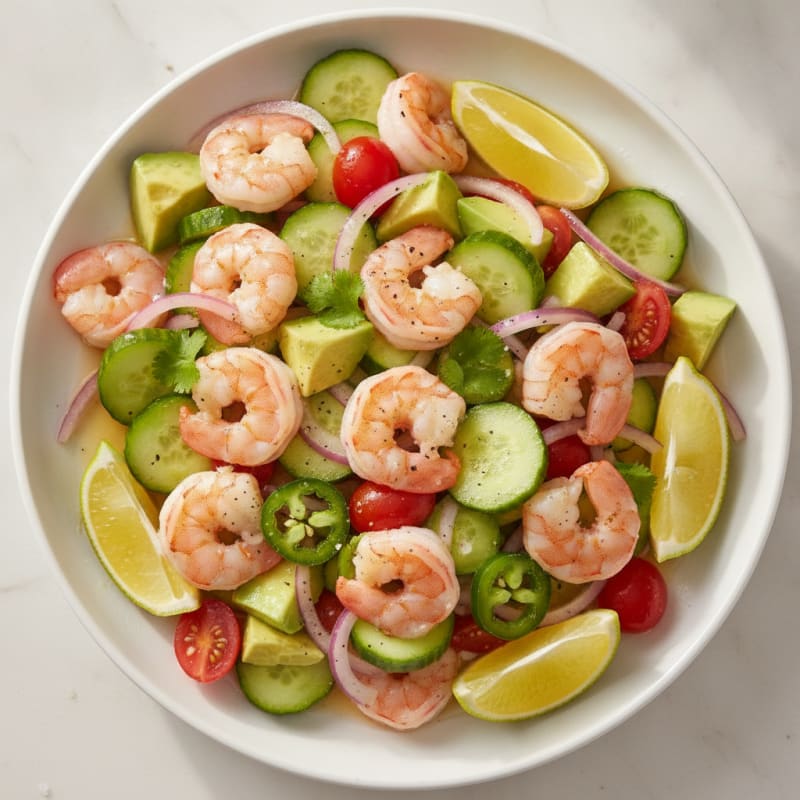 Zesty Shrimp and Avocado Ceviche
