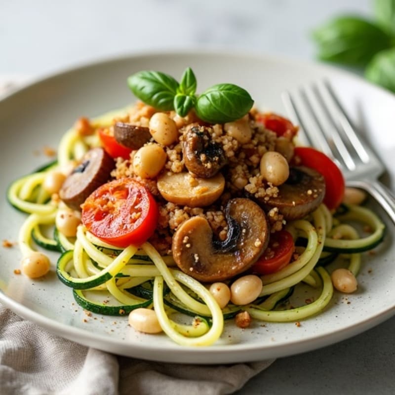 Hearty Mushroom Ragu with Zucchini Noodles