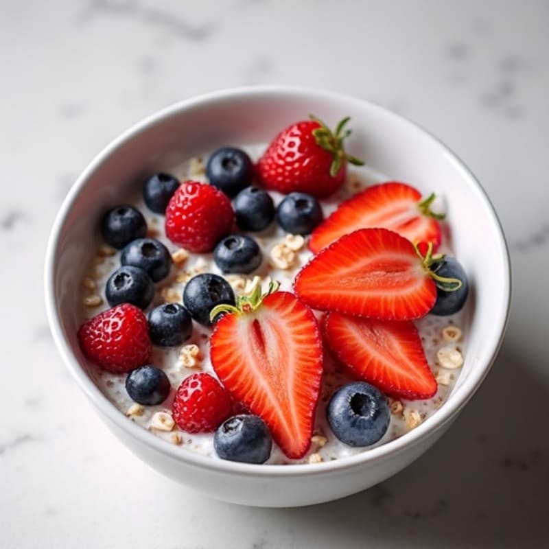 Protein-Packed Vanilla Berry Overnight Oats