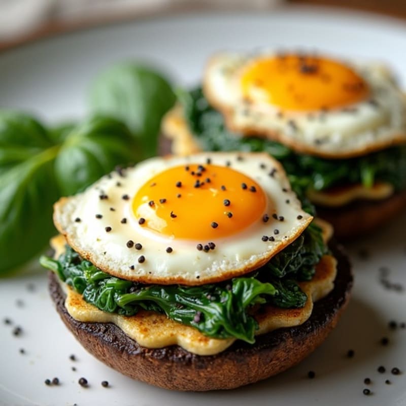 Spinach and Ricotta Stuffed Portobello Mushrooms
