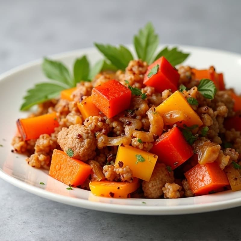 Crispy Sweet Potato and Turkey Hash