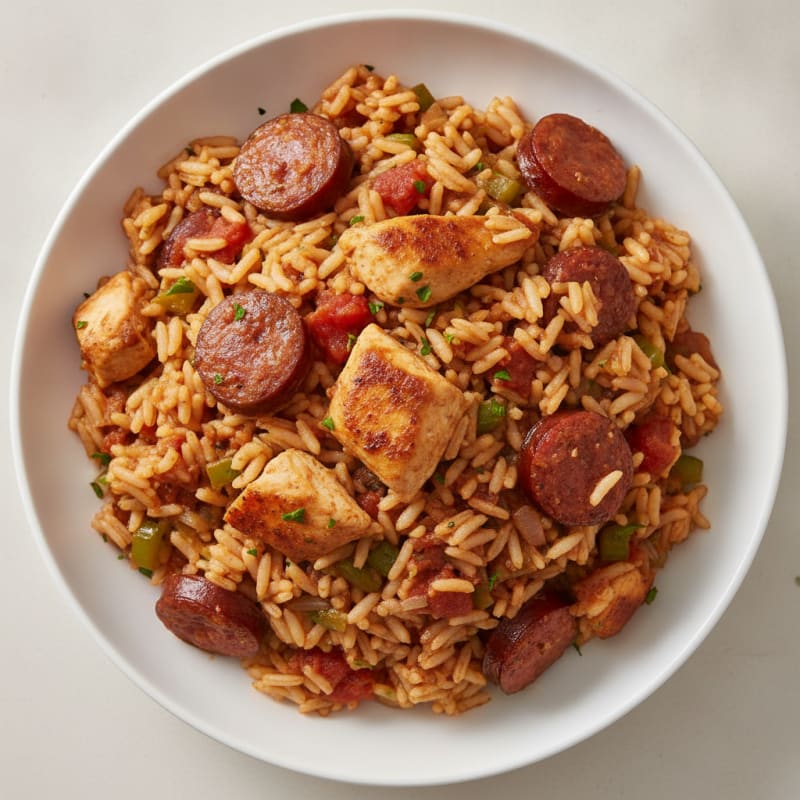 Creole Chicken and Sausage Jambalaya
