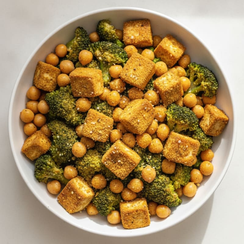 Roasted Vegetable and Chickpea Bowl