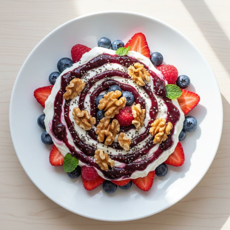 Creamy Greek Yogurt Protein Parfait with Mixed Berries