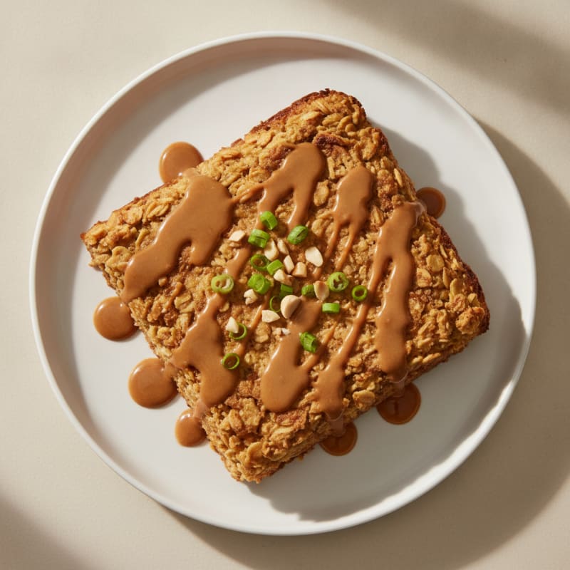 Peanut Butter Tofu Baked Oatmeal
