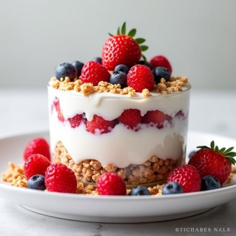 Creamy Greek Yogurt Protein Parfait with Berries